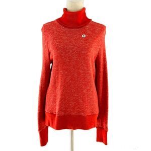 J. Crew Red Knit Turtleneck Sweater S